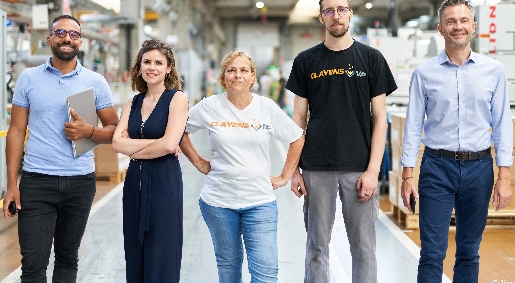 Collaborateurs dans l'entreprise clayens