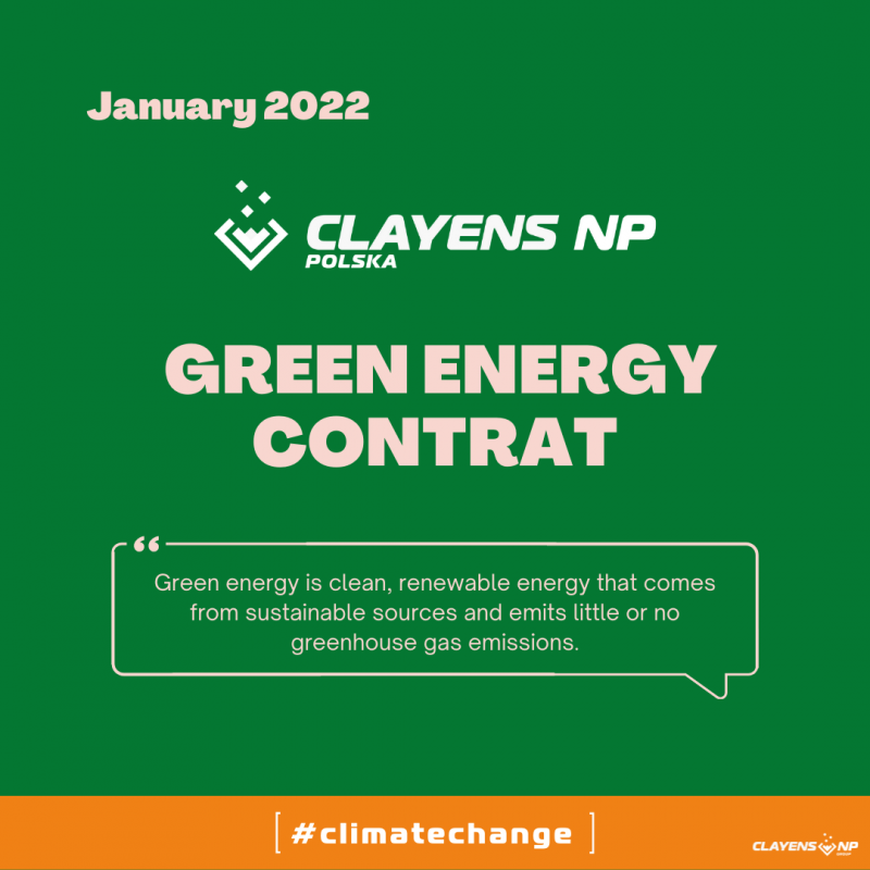 NP Polska contrat d'énergie verte - NP Polska Green energy contract