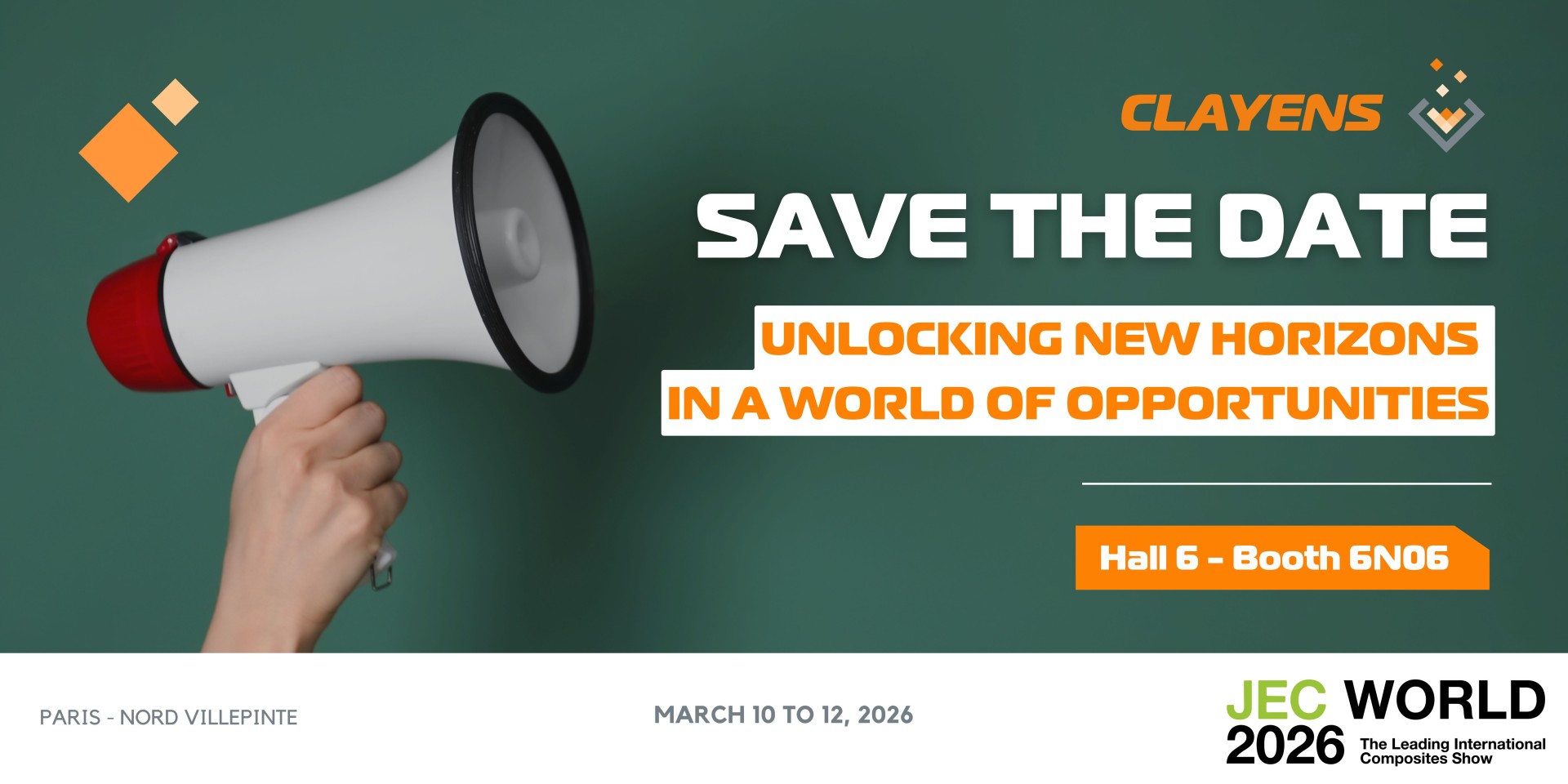 Clayens participe au JEC 2026